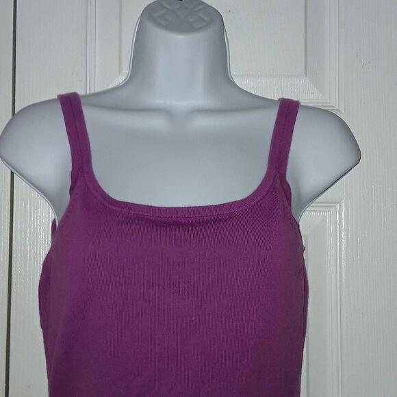 GAP stretch purple sleeveless tank top sweater Sz S EUC - Picture 3 of 5